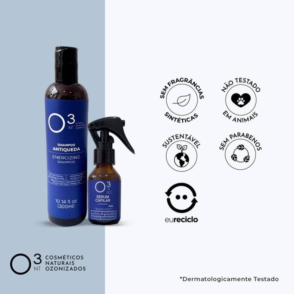 Kit Hair Care: Sérum Capilar Tonificante + Shampoo Antiqueda